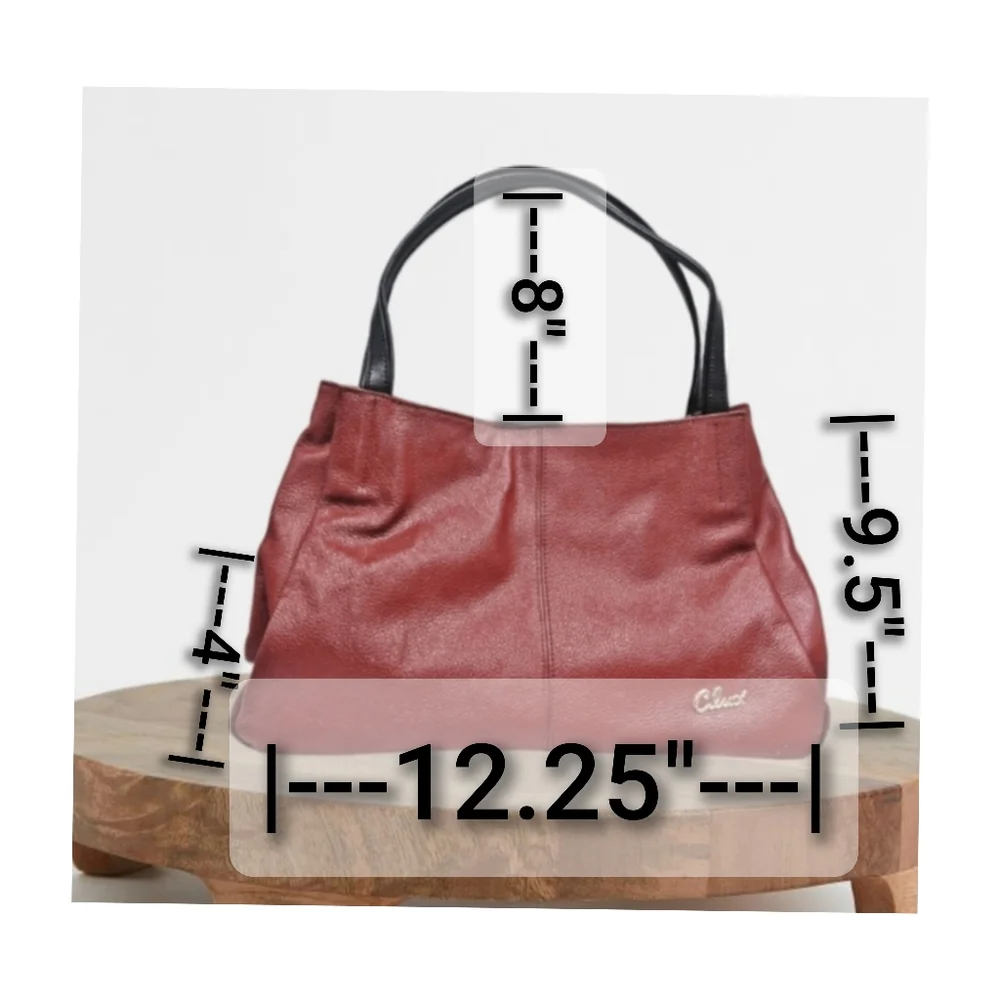 Cluci Gold Signature High Quality Vegan Leather Shoulder Bag